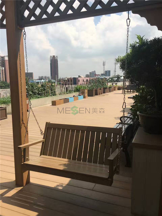 ps仿木户外秋千椅